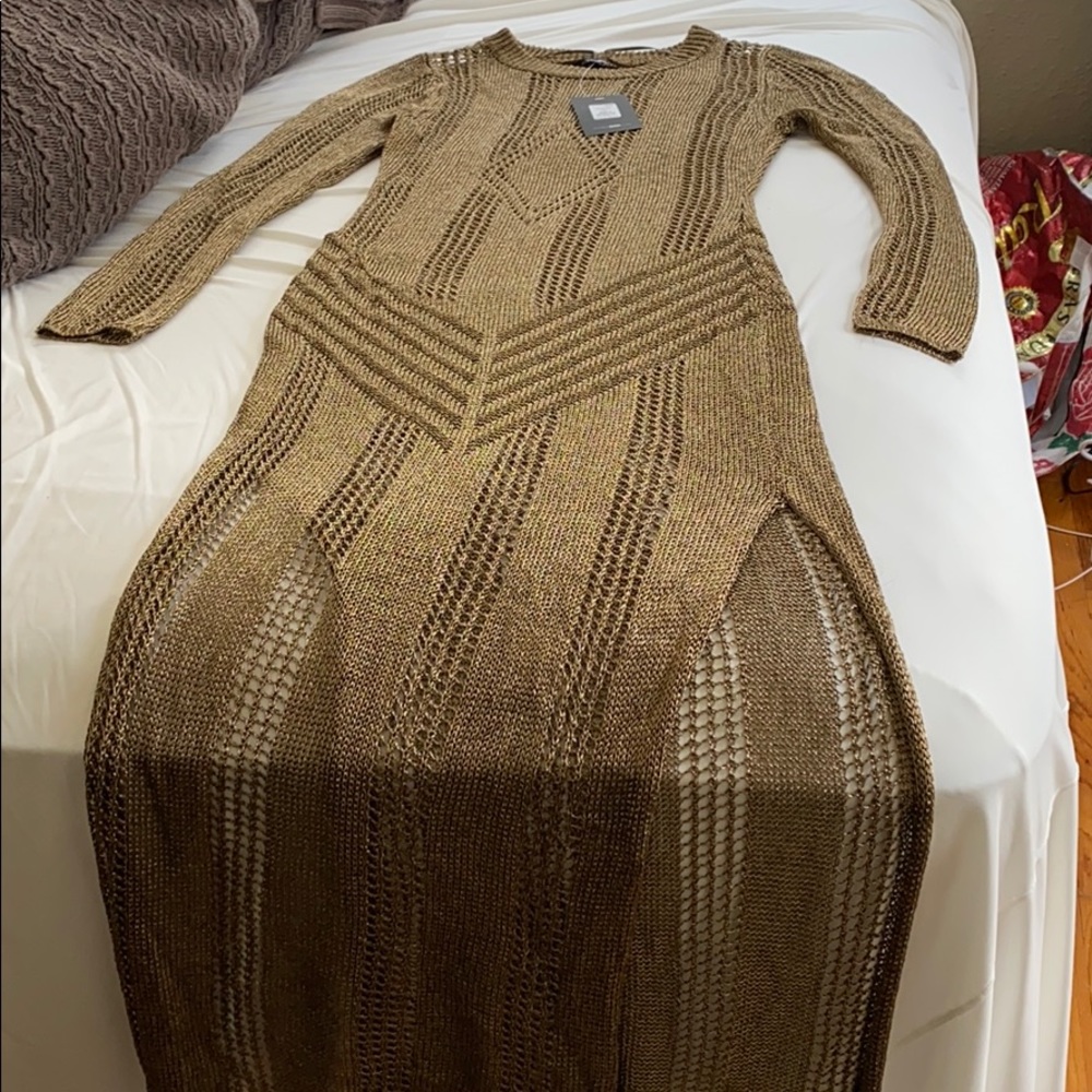 Gold swimsuit Cover Up